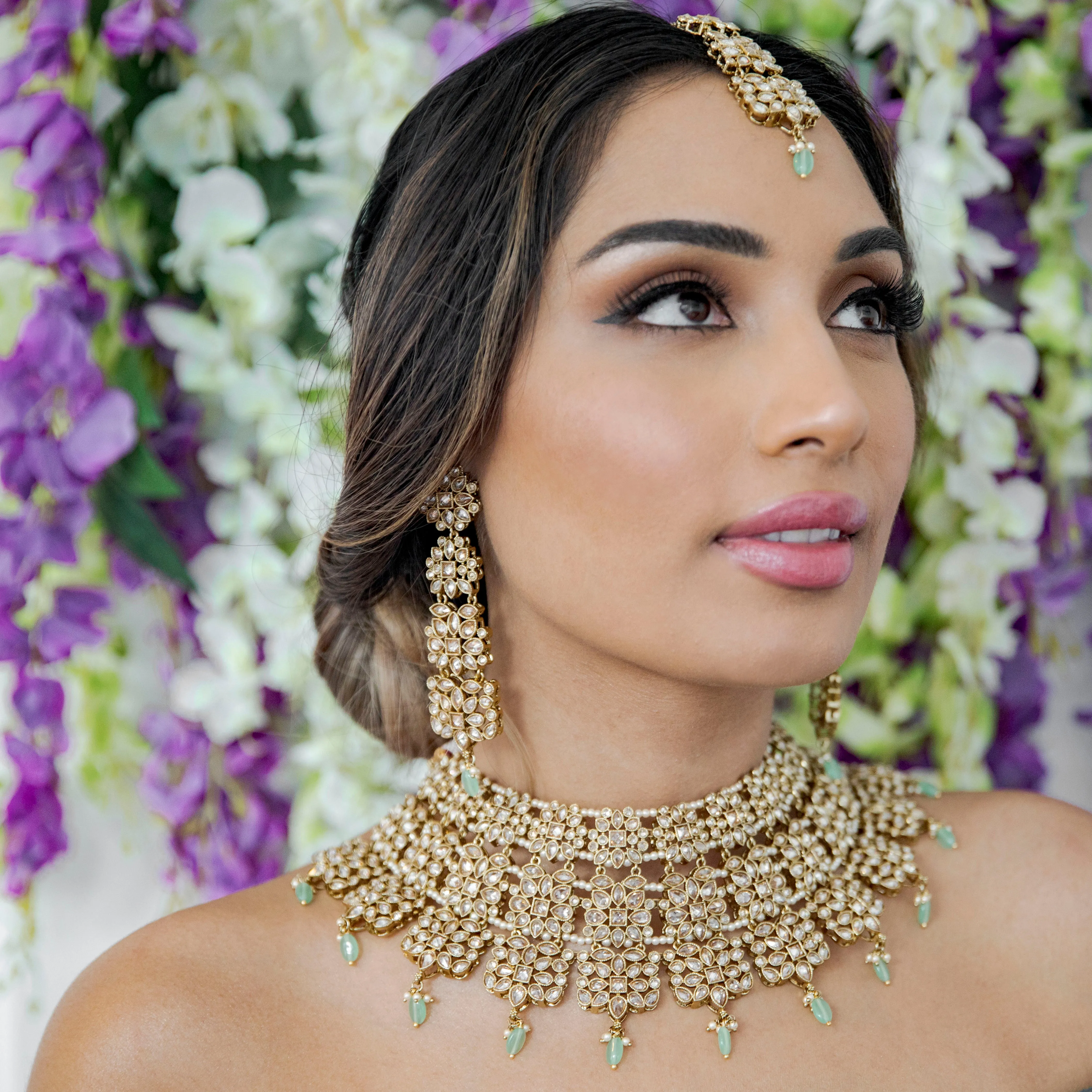 Amora Necklace in Mint Stones sold by Blossom Box Jewelry product image thumbnail 2