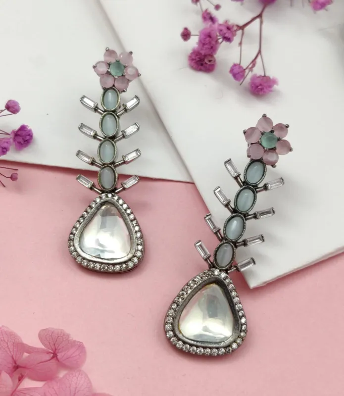 Shilpa Earrings in Multi-Color sold by Blossom Box Jewelry
