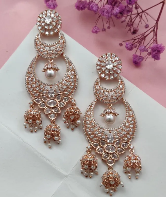 Manpriya Earrings in Gold sold by Blossom Box Jewelry