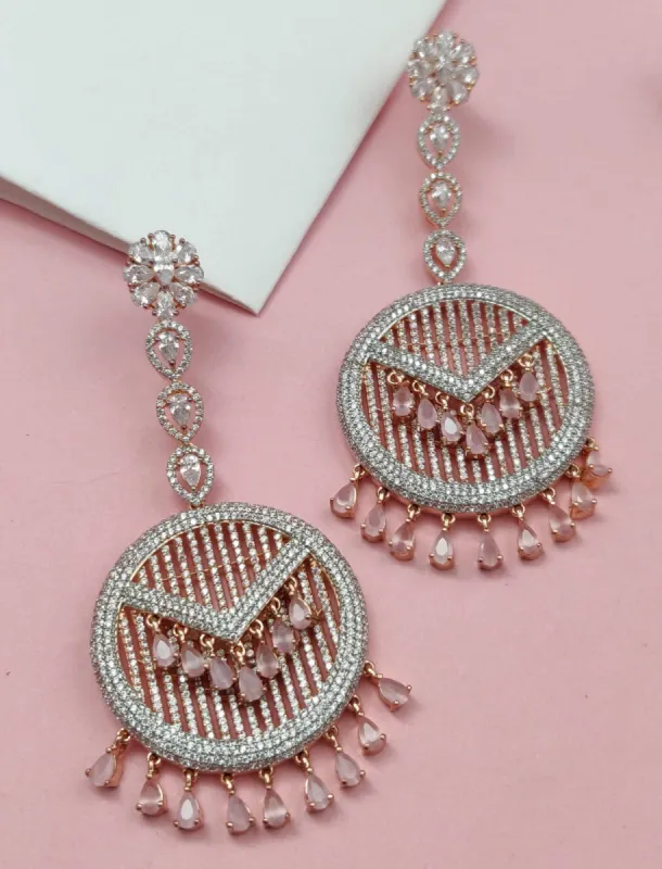 Anaya Pearl Earrings in Rose sold by Blossom Box Jewelry