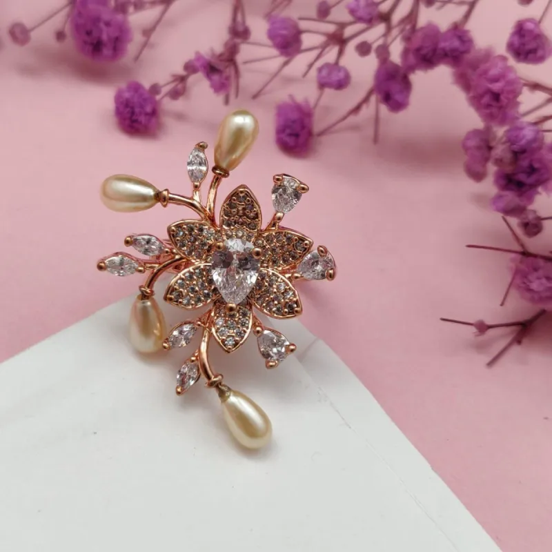 Celeste Pearl Bloom Ring sold by Blossom Box Jewelry