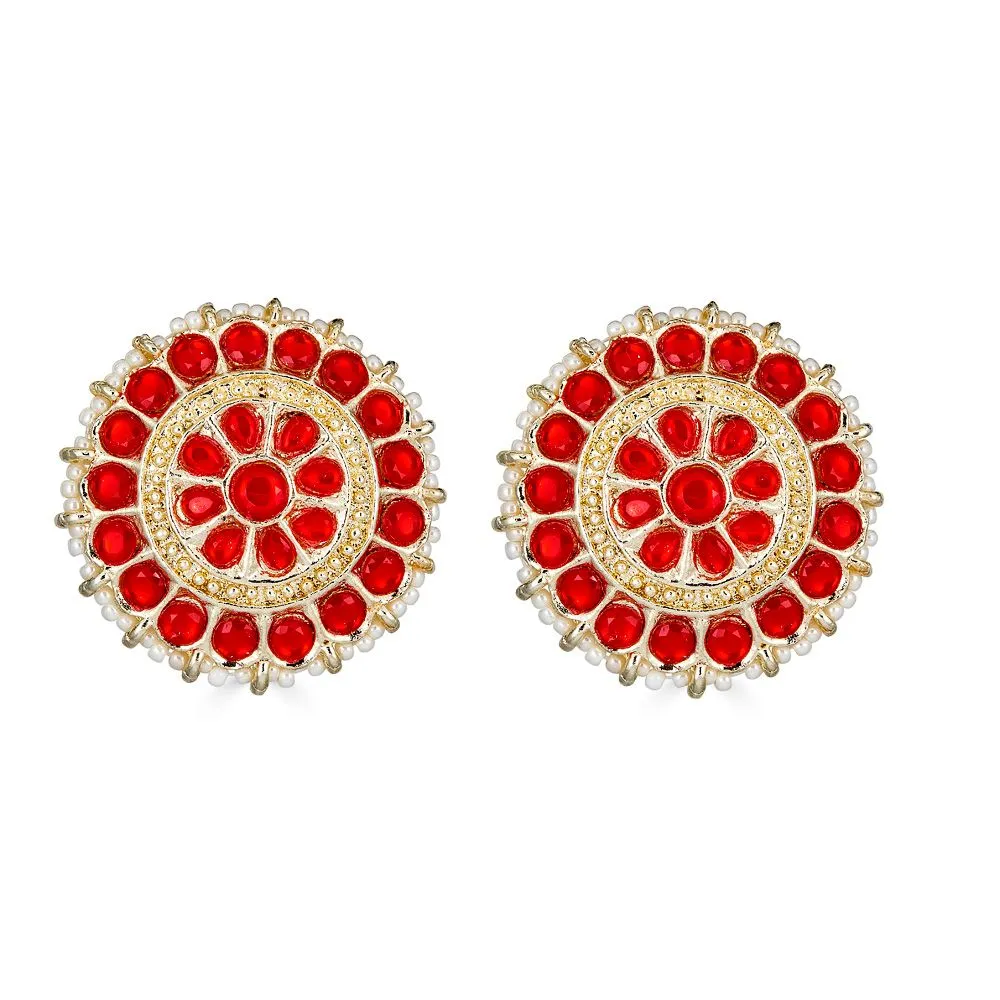 Gaurika Necklace Set in Red sold by Blossom Box Jewelry product image thumbnail 2