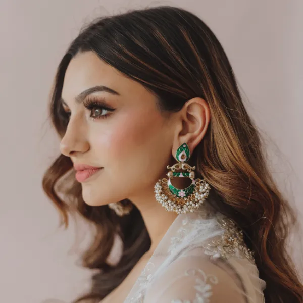 Noshi Earrings in Green sold by Blossom Box Jewelry product image thumbnail 2