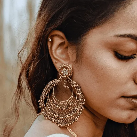 Siya Earrings in Gold sold by Blossom Box Jewelry product image thumbnail 2