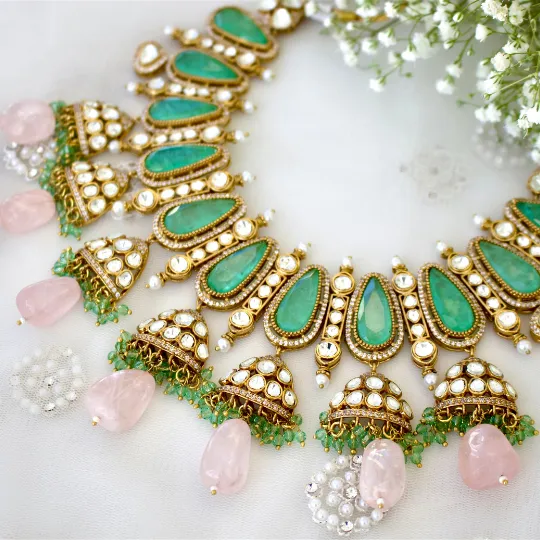 Gayatri Heritage Necklace Set sold by Blossom Box Jewelry product image thumbnail 3