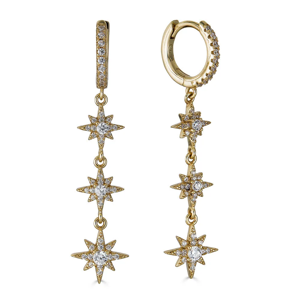 Starburst Drop Earrings sold by Blossom Box Jewelry