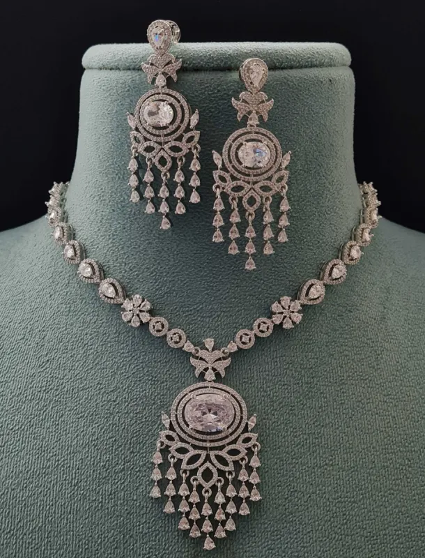 Uma Diamante Necklace Set sold by Blossom Box Jewelry