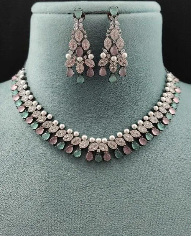 Victorian Necklace Set in Multi Color sold by Blossom Box Jewelry