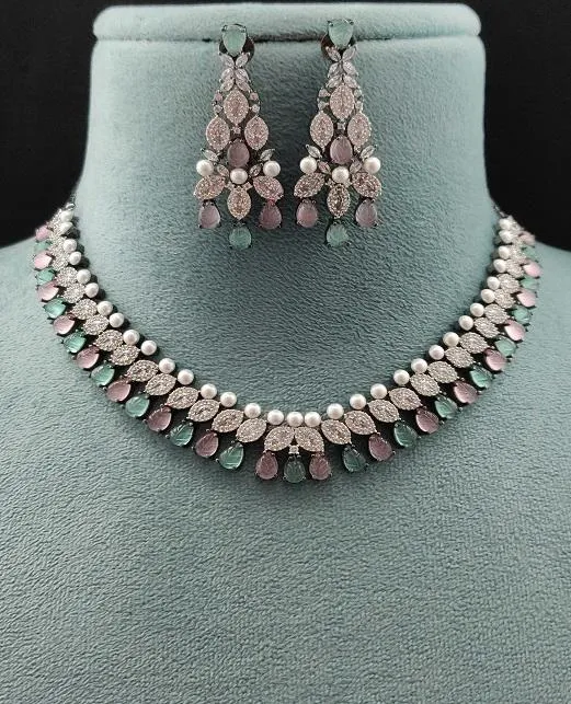 Victorian Necklace Set in Multi Color sold by Blossom Box Jewelry