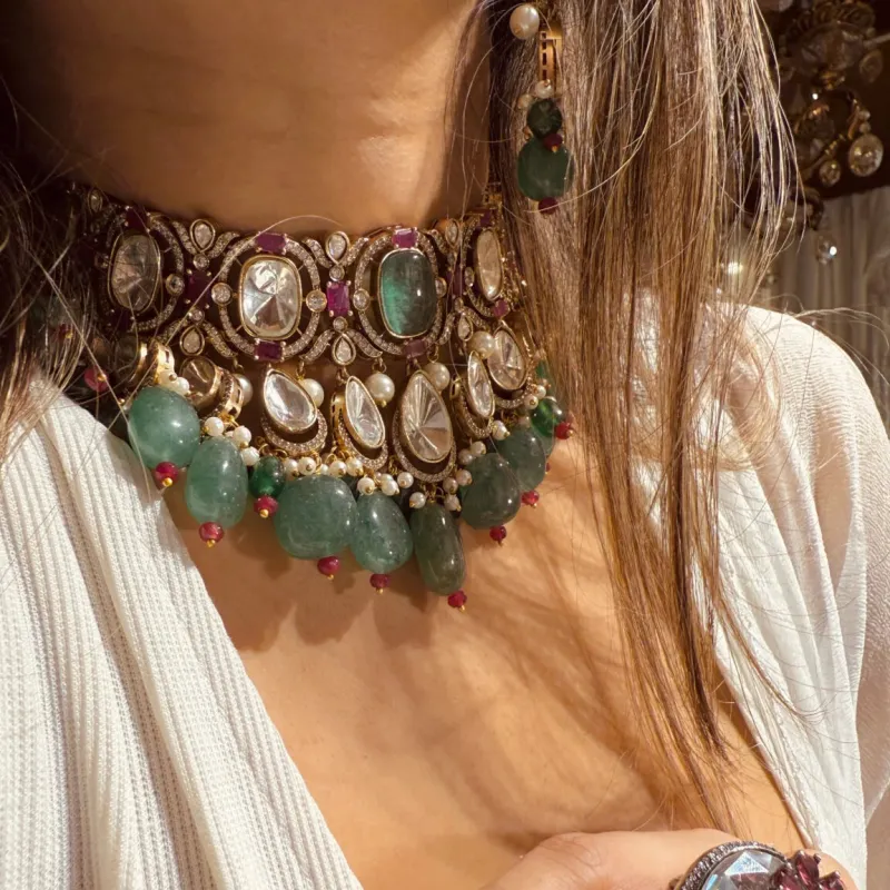 Afreen Necklace Set sold by Blossom Box Jewelry