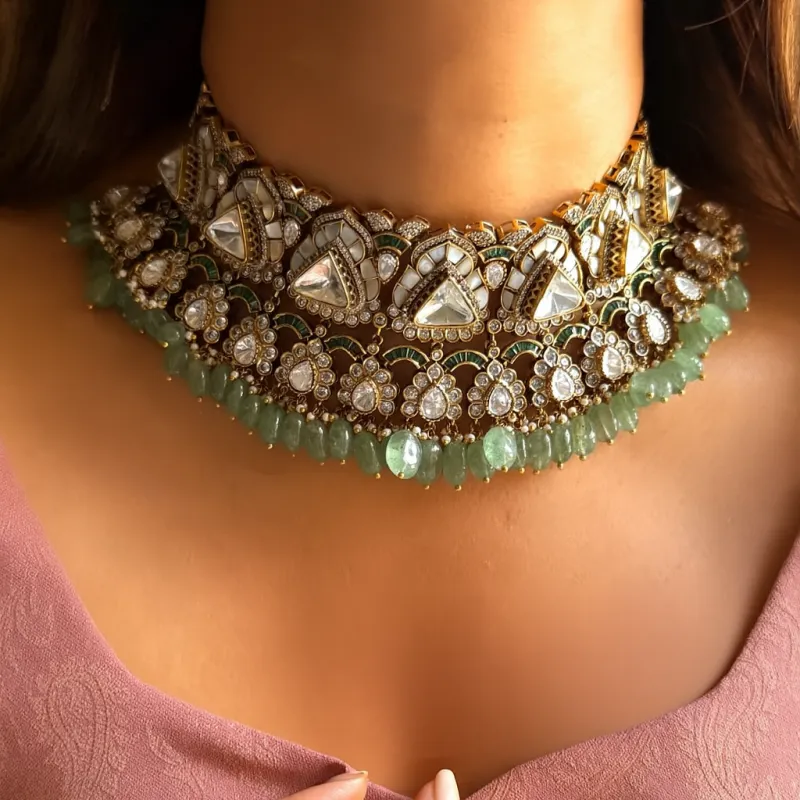 Jodha Gulhaar Choker sold by Blossom Box Jewelry