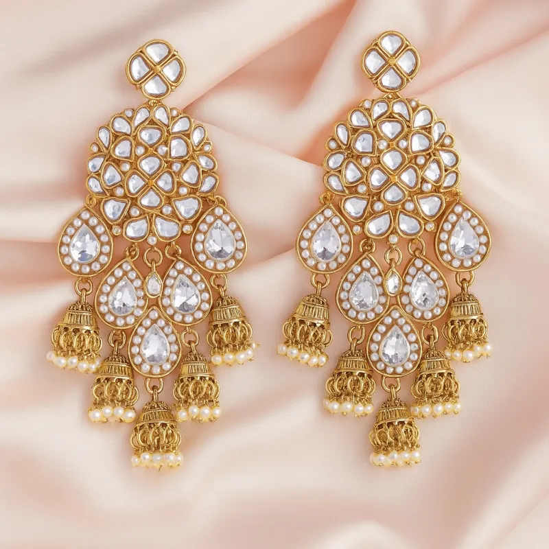 Heeramandi Chandbalis sold by Blossom Box Jewelry