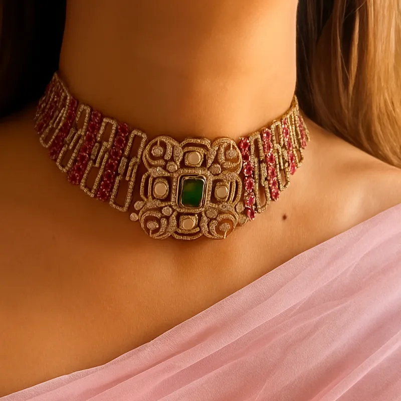 Kohinoor Choker Set sold by Blossom Box Jewelry