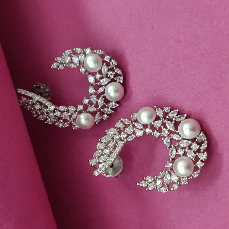 Celestia Luxe Earrings (Silver) sold by Blossom Box Jewelry