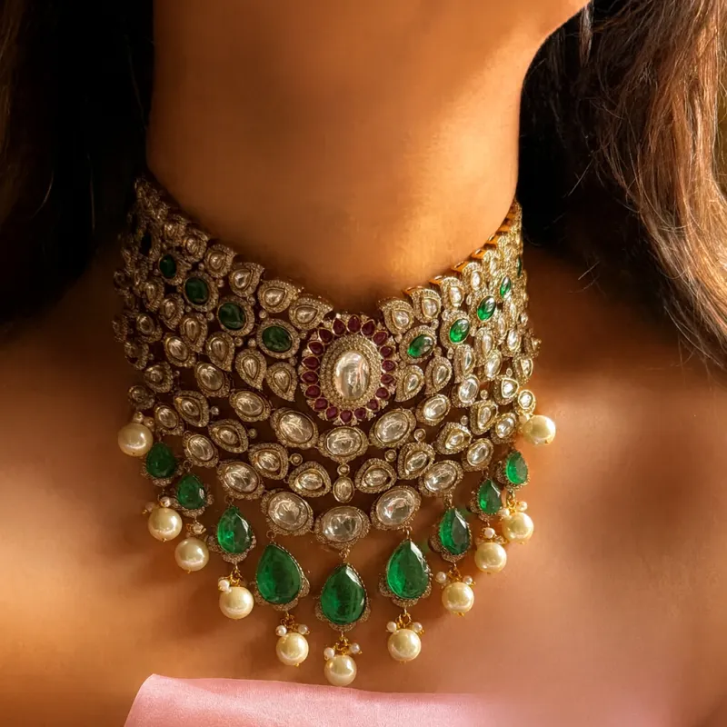 Kumari Choker Set sold by Blossom Box Jewelry