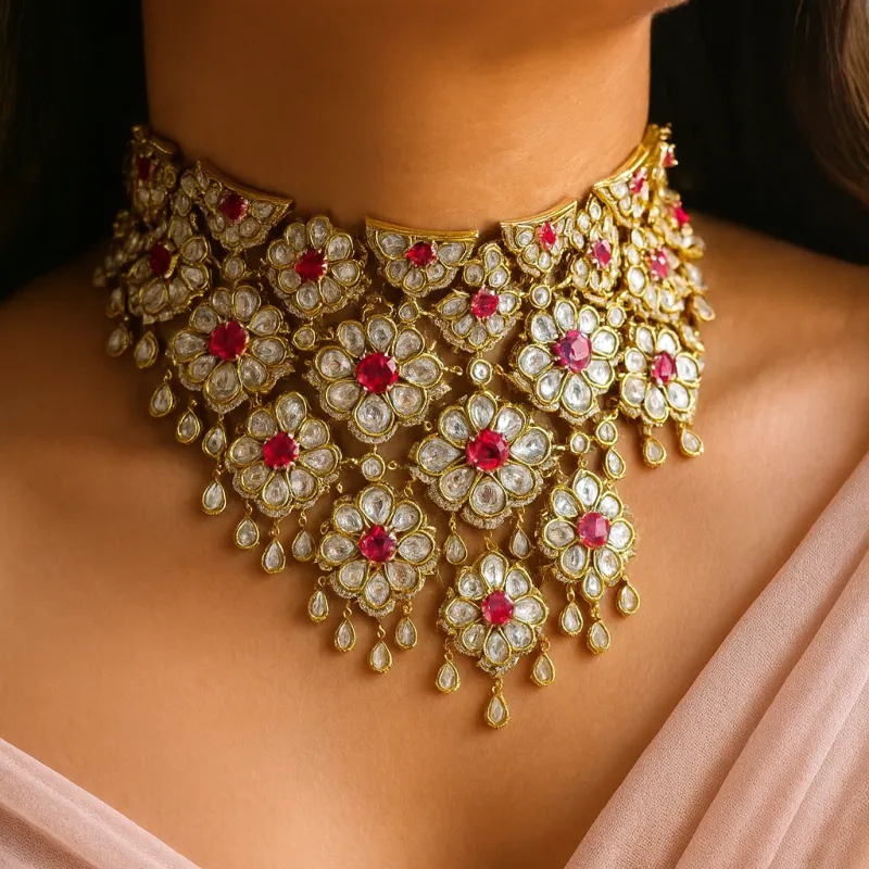 Rani Rosette Choker sold by Blossom Box Jewelry