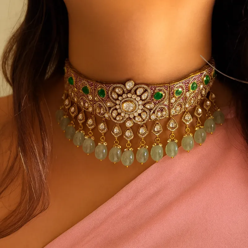 Jadevira Choker Set sold by Blossom Box Jewelry