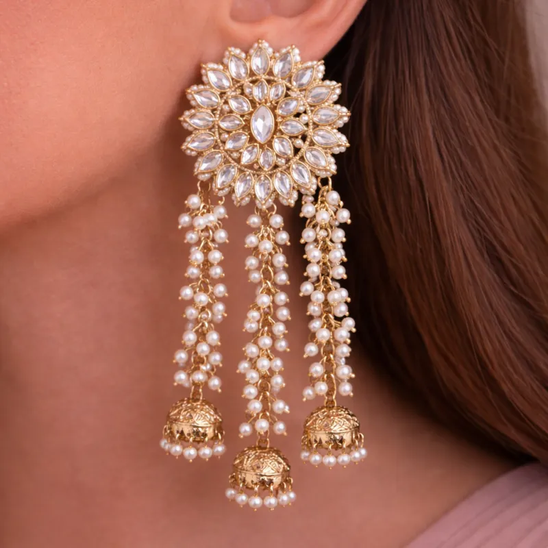 Zilma Cascade Earrings made by Blossom Box Jewelry