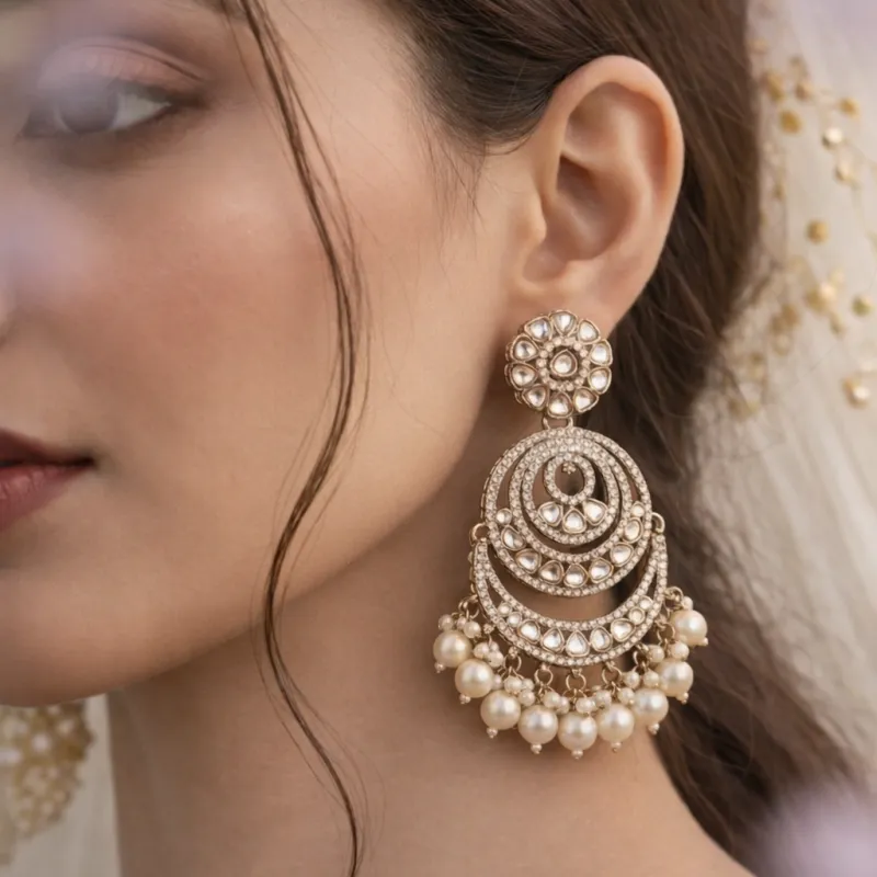 Zarmin Chand Earrings made by Blossom Box Jewelry