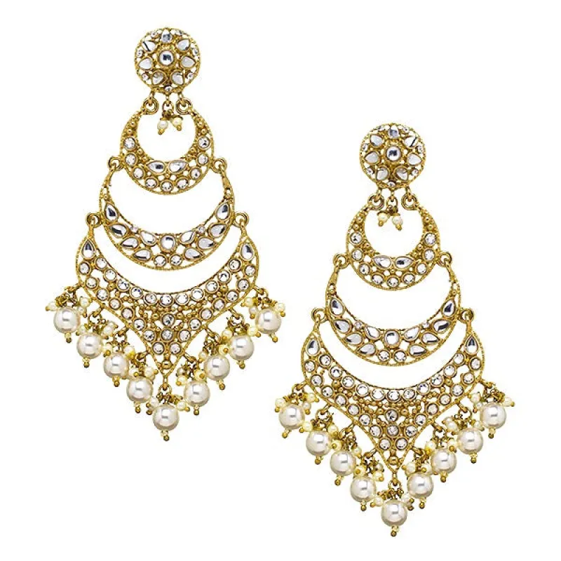Jivika Earrings in Pearl sold by Blossom Box Jewelry