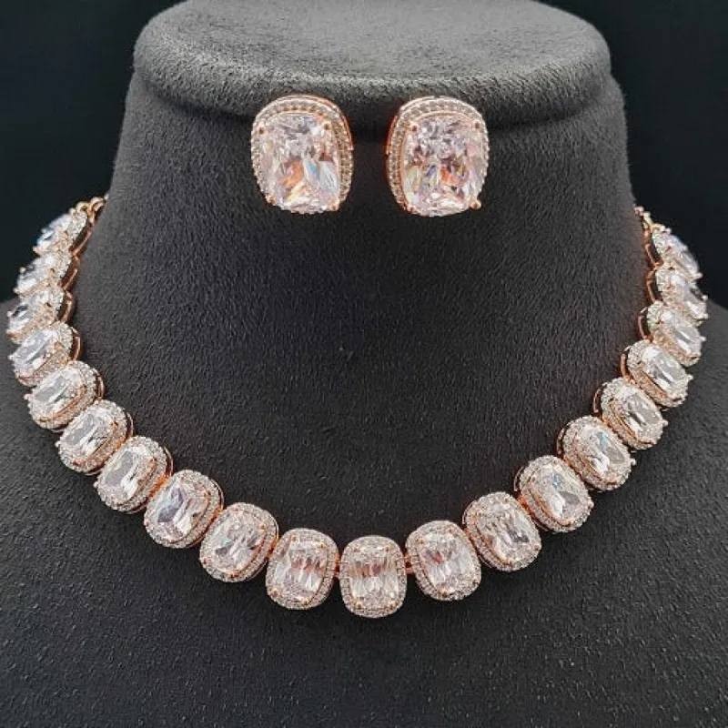 ROJA AMERICAN DIAMOND KUNDAN NECKLACE sold by Blossom Box Jewelry