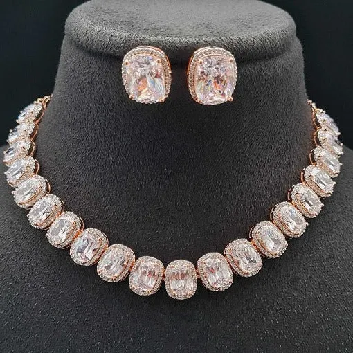 ROJA AMERICAN DIAMOND KUNDAN NECKLACE sold by Blossom Box Jewelry