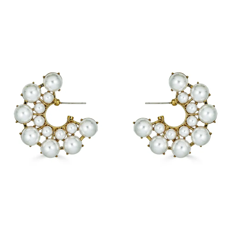 Shehla Crescent Earrings sold by Blossom Box Jewelry