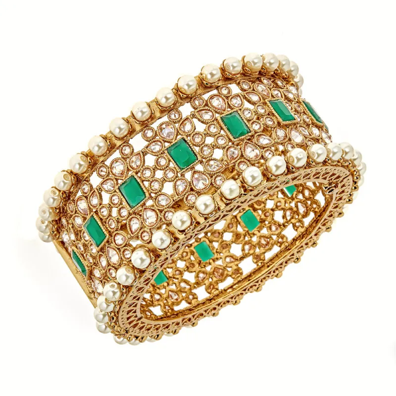 Malika Emerald Bracelet sold by Blossom Box Jewelry