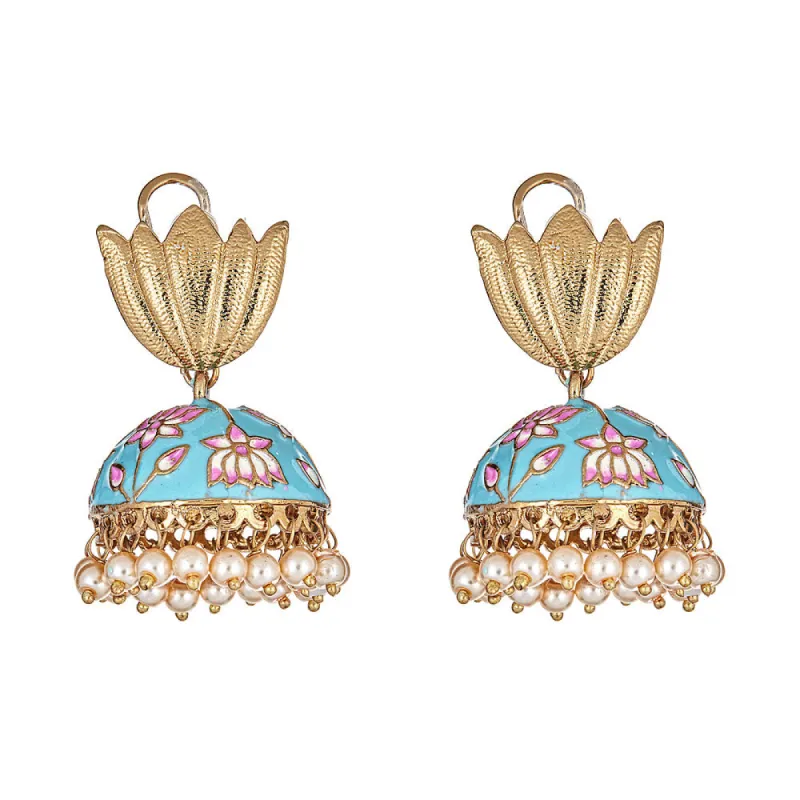 Sabir Earrings in Turquoise sold by Blossom Box Jewelry