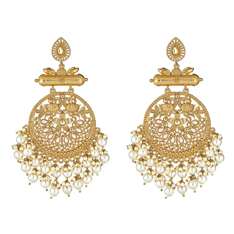 Krishna Earrings Pearl sold by Blossom Box Jewelry