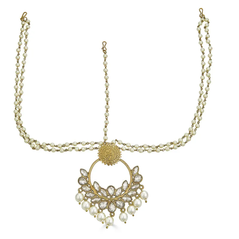 AMAYA PEARLY HEADPIECE sold by Blossom Box Jewelry
