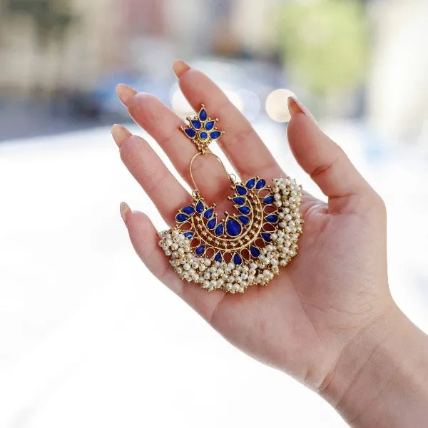 Mini Gatsby Earrings in Blue sold by Blossom Box Jewelry product image thumbnail 2