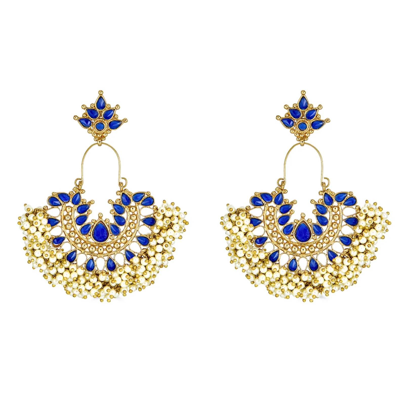 Mini Gatsby Earrings in Blue sold by Blossom Box Jewelry