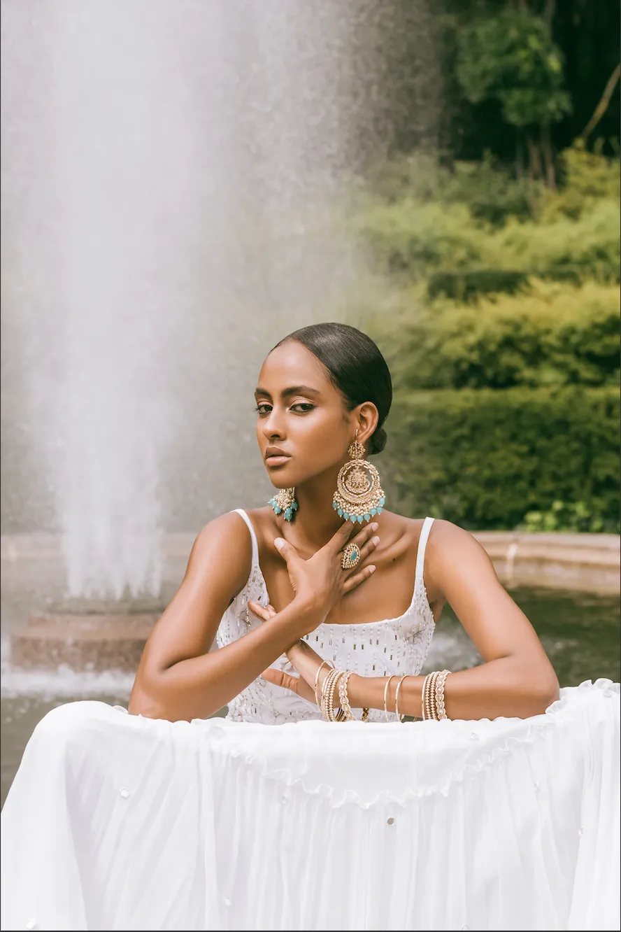 Kyna Earrings in Teal sold by Blossom Box Jewelry product image thumbnail 3