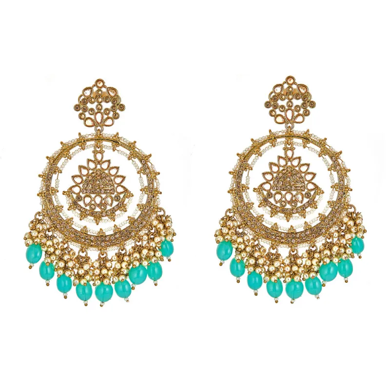 Kyna Earrings in Teal sold by Blossom Box Jewelry