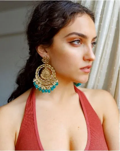 Kyna Earrings in Teal sold by Blossom Box Jewelry product image thumbnail 5