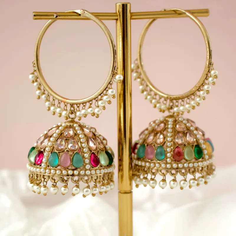 RIHAN DROP EARRINGS IN MULTICOLOR sold by Blossom Box Jewelry