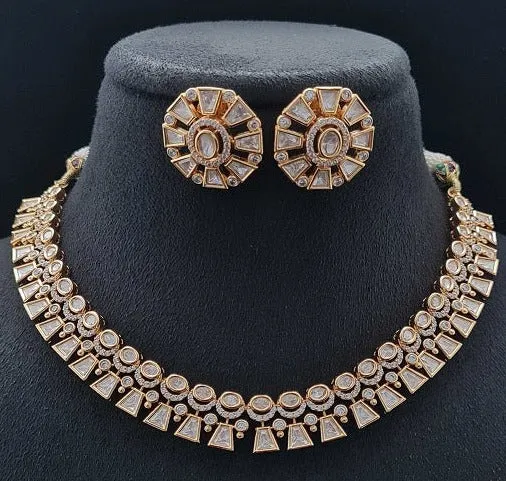 KRISHA ELEGANT KUNDAN NECKLACE SET sold by Blossom Box Jewelry