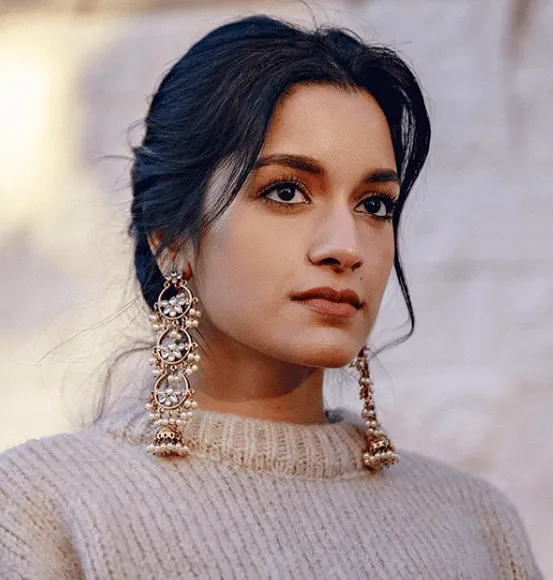 Amina Floral Drop Earrings sold by Blossom Box Jewelry product image thumbnail 2