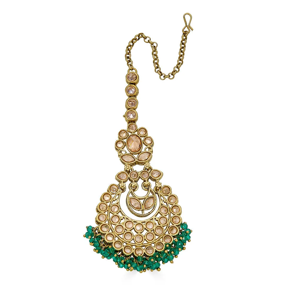 Rachana Necklace Set in Green sold by Blossom Box Jewelry product image thumbnail 4