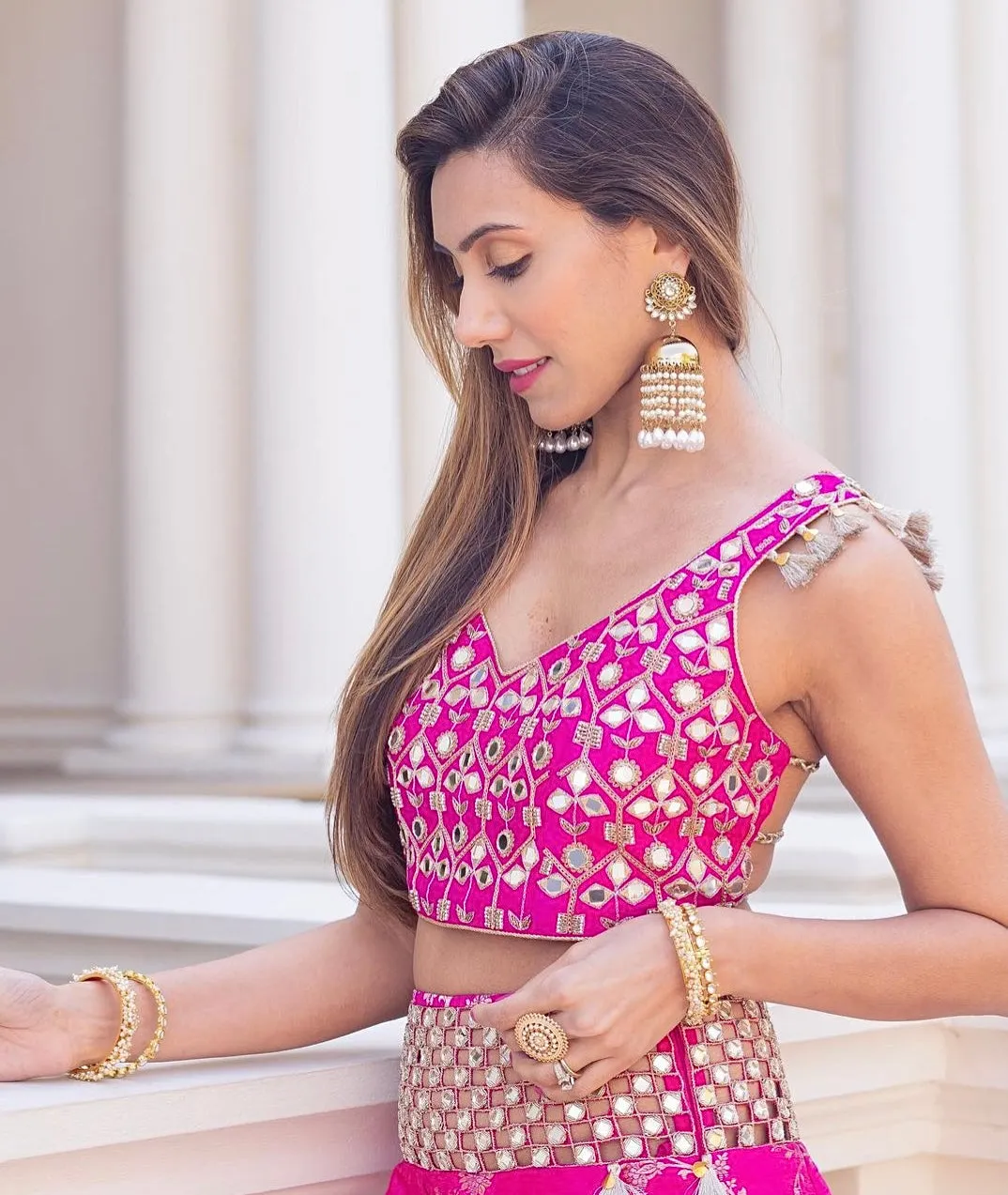 Sadaf Pearl Drop Earrings sold by Blossom Box Jewelry product image thumbnail 3