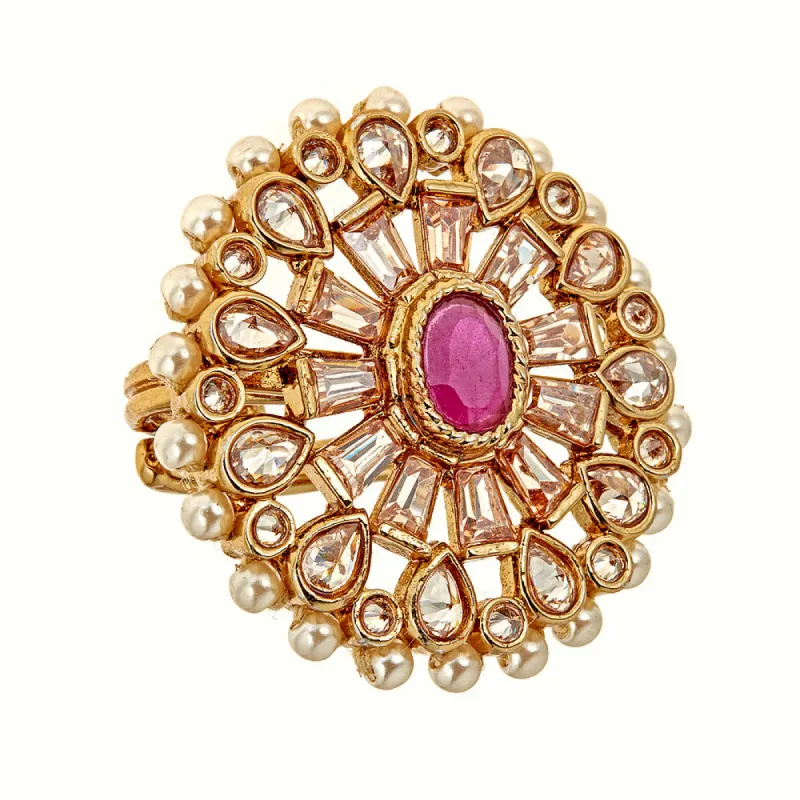 Aria Ring in Ruby Red sold by Blossom Box Jewelry