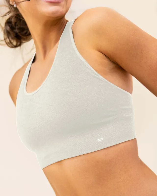 Essential Racerback Sports Bra sold by BRANWYN