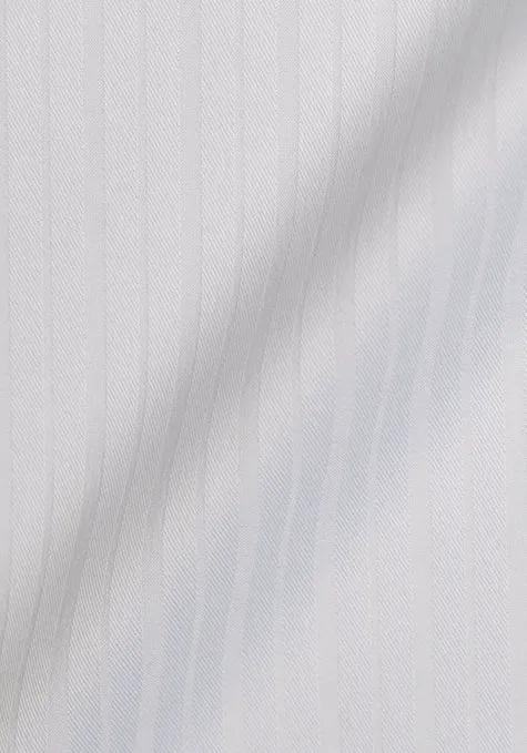 White Gloss Twill Performance Stretch Stripes - Wrinkle Free sold by Brisk Shirts