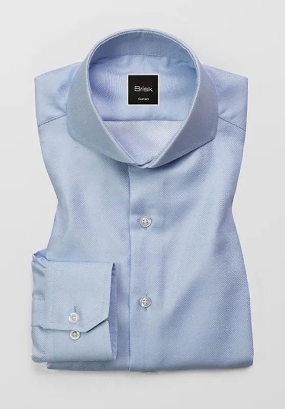 Blue Structured Shirt sold by Brisk Shirts