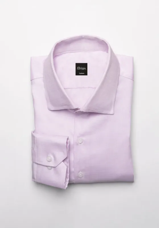 Egyptian Pastel Magenta Dobby Structured Shirt made by Brisk Shirts