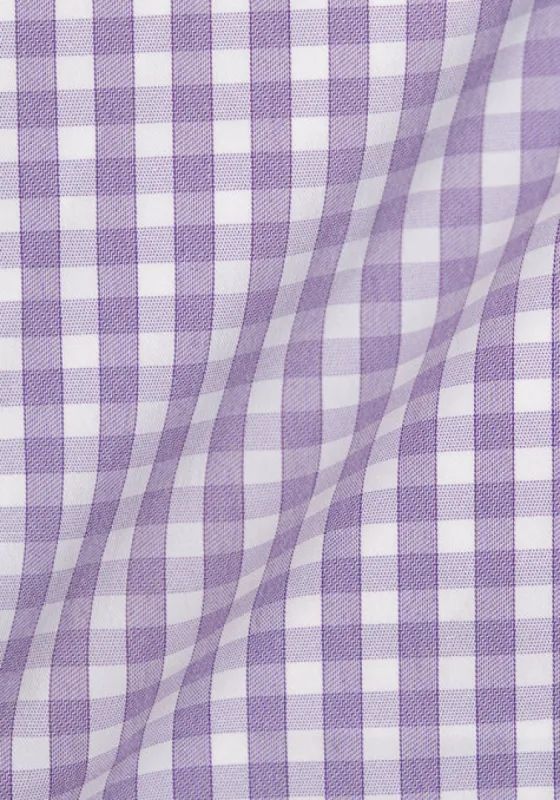 Lilac Performance Stretch Gingham - Wrinkle Free sold by Brisk Shirts