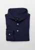 Midnight Blue Feather Soft Piqué Full Sleeve Polo Shirt sold by Brisk Shirts