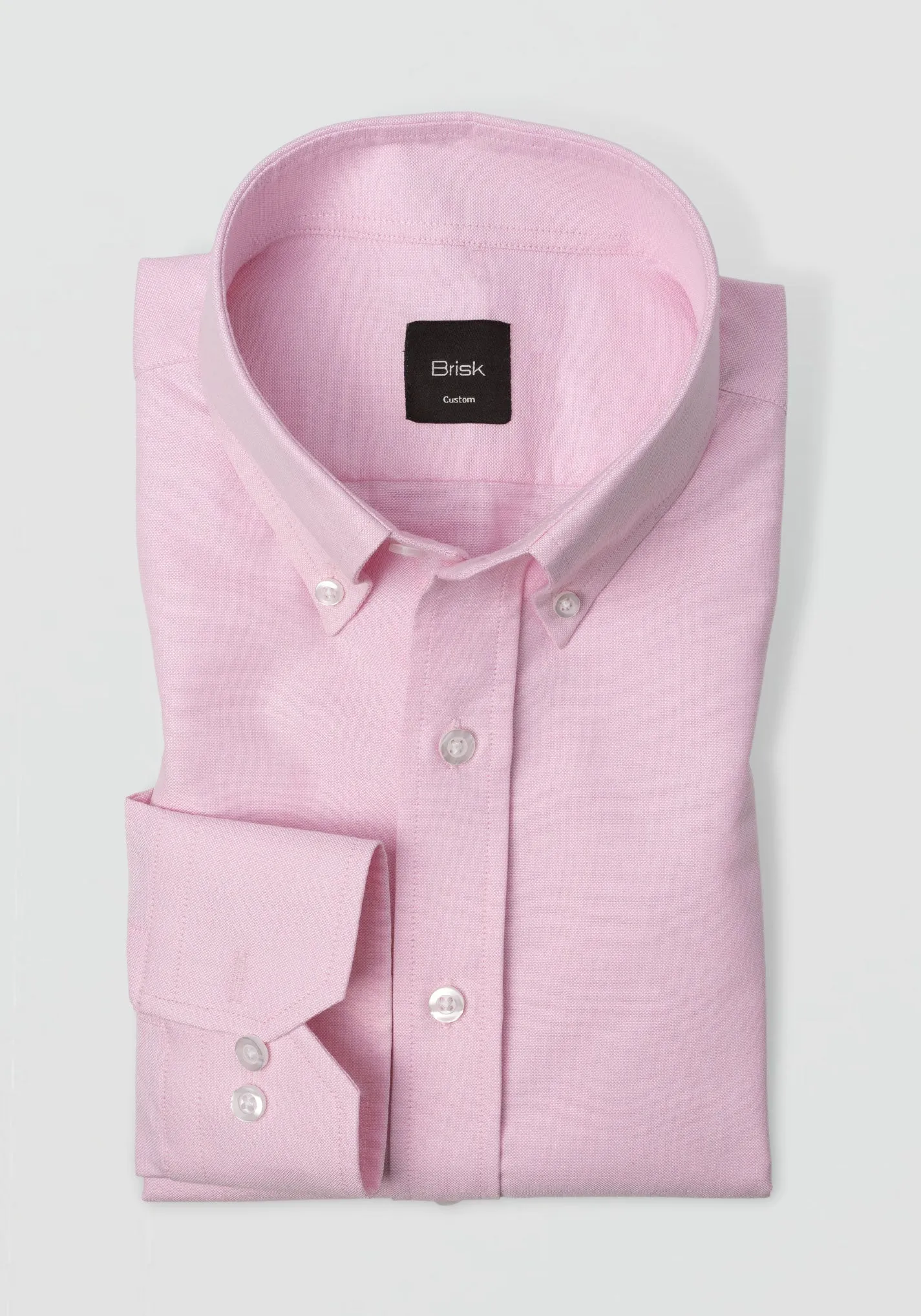Pink Pinpoint Oxford Shirt sold by Brisk Shirts
