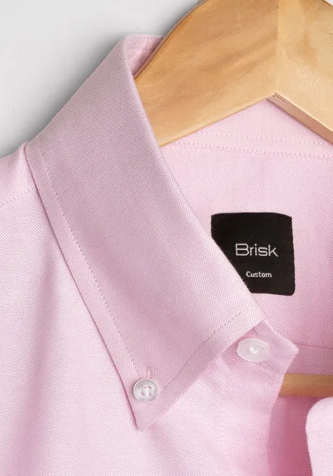 Pink Pinpoint Oxford Shirt sold by Brisk Shirts product image thumbnail 4